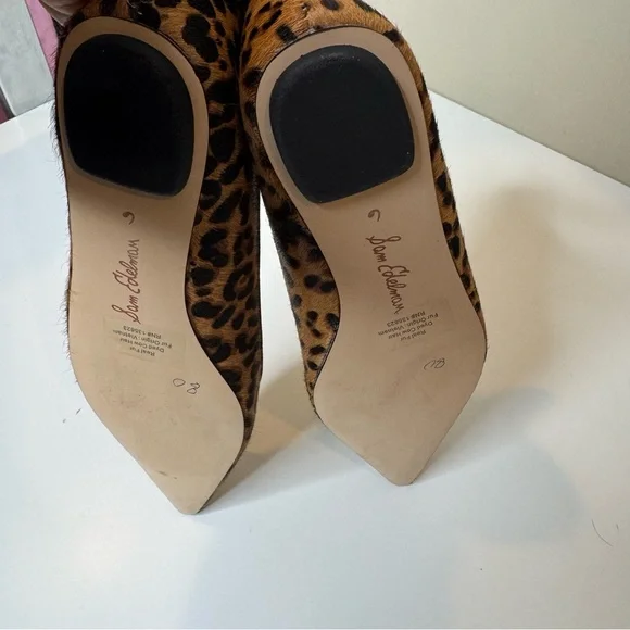 Sam Edelman Nori Flat size 6 Color Tan/Black Leopard Print NWOT - Picture 7 of 10